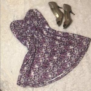 Beautiful floral strapless dress